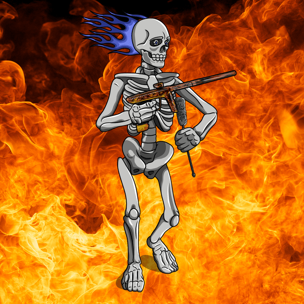 Adrenaline Skully NFT - Fire in Bones with Swab - Adrenaline