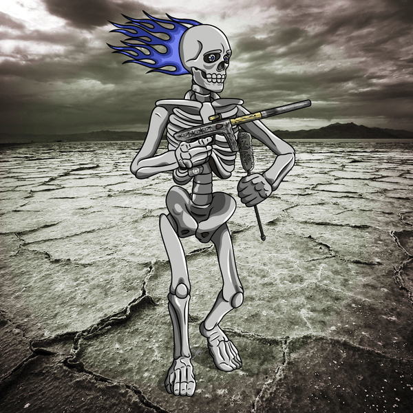 Adrenaline Skully NFT - Mad Max in Bones with Swab - Adrenaline