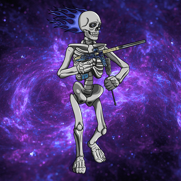 Adrenaline Skully NFT - Thanos in Bones with Swab - Adrenaline